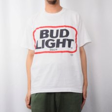 画像2: 90's Budweiser BUD LIGHT USA製 ビールロゴプリントTシャツ XL (2)