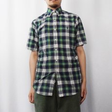 画像2: Ralph Lauren "CLASSIC FIT" マドラスチェック柄 コットンボタンダウンシャツ S (2)