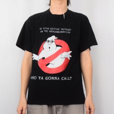 画像3: "WHO YA GONNA CALL?" キャラクターパロディTシャツ BLACK M (3)