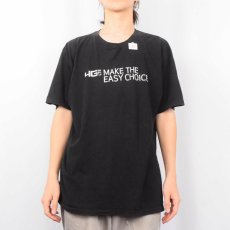 画像3: Verizon "MAKE THE EASY CHOICE" 電気通信企業 プリントTシャツ BLACK (3)