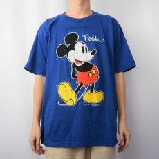 画像2: 90's MICKEY MOUSE USA製 キャラクタープリントTシャツ XL (2)