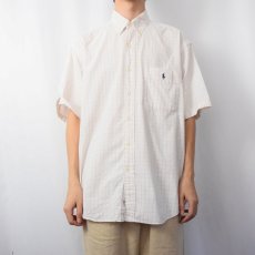 画像2: Ralph Lauren "BIG SHIRT" 格子柄 コットンボタンダウンシャツ M (2)