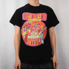 画像2: Steven Rhodes "DEATH METAL" イラストプリントTシャツ BLACK M (2)