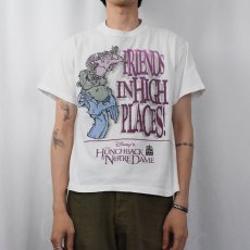 画像2: 90's Disney ノートルダムの鐘 USA製 "FRIENDS IN HIGH PLACES!" キャラクタープリントTシャツ M (2)