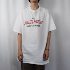 画像2: Krispy Kreme Doughnuts ドーナツショップ ロゴプリントTシャツ XXL (2)