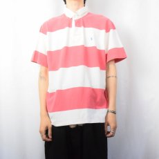 画像2: POLO Ralph Lauren ボーダー柄 ラガーシャツ XL (2)