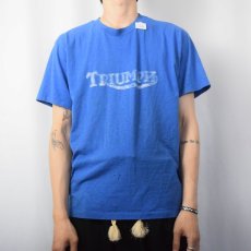 画像2: 80's "TRIUMPH" モーターサイクル ロゴプリントTシャツ (2)