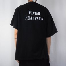 画像4: 90's USA製 "WINTER FELLOWSHIP" バーコードプリントTシャツ XXL (4)