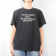 画像2: 80's USA製 "The more people I meet... The more I love my BULLETS!" メッセージプリントTシャツ XL (2)