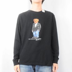 画像2: POLO Ralph Lauren ポロベアプリントロンT BLACK M (2)