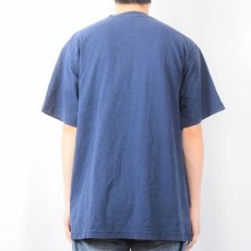 画像3: 90〜2000's adidas CANADA製 ロゴプリントTシャツ NAVY L (3)