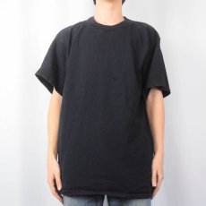 画像2: 90's TULTEX 無地Tシャツ BLACK XL (2)