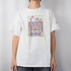 画像2: 90's Mary Engelbreit USA製 "THE QUEEN EVERYTHING" イラストプリントTシャツ L (2)