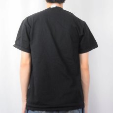 画像3: 90's RUSSELL ATHLETIC USA製 無地 ポケットTシャツ BLACK M (3)