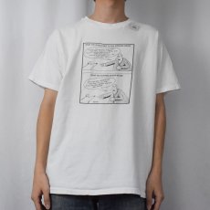 画像2: 90's USA製 企業 シュールイラストプリントTシャツ XL (2)