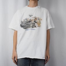 画像2: 90's GREY POUPON "Pardon Me..." マスタードメーカー イラストプリントTシャツ XL (2)