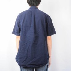 画像3: Ralph Lauren "CLASSIC FIT" ロゴ刺繍 コットンボタンダウンシャツ NAVY M (3)