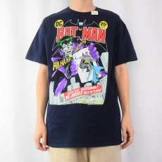 画像2: DC COMICS BATMAN キャラクタープリントTシャツ NAVY (2)