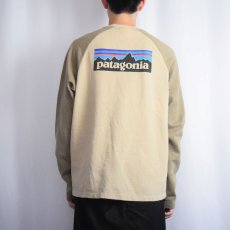 画像4: 2019AW Patagonia ロゴプリントラグランロンT M (4)