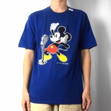 画像2: 70〜80's Disney MICKEY MOUSE キャラクタープリントTシャツ L (2)