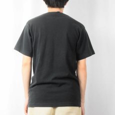 画像3: 90's FRUIT OF THE LOOM USA製 無地 ポケットTシャツ BLACK M (3)