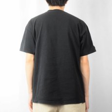 画像3: 90's Lee USA製 無地 ポケットTシャツ BLACK L (3)