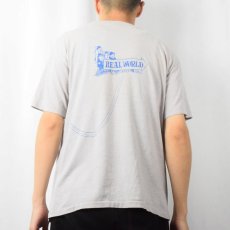 画像4: 80's USA製 "REAL WORLD" イラストプリントTシャツ XL (4)