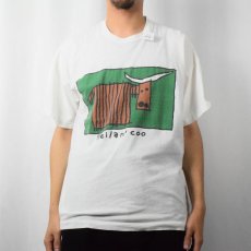 画像2: 80〜90's "Heilan' coo" 牛プリントTシャツ XL (2)