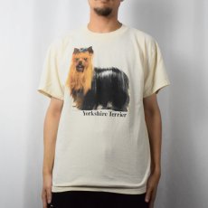 画像2: 90's USA製 "Yorkshire Terrier" 犬プリントTシャツ L (2)