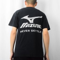 画像4: MIZUNO ロゴプリントTシャツ BLACK M (4)