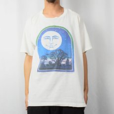 画像2: 90's USA製 月イラストプリントTシャツ XL (2)