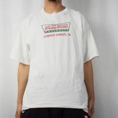 画像2: Krispy Kreme Doughnuts ドーナツショップ ロゴプリントTシャツ XL (2)