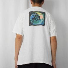 画像4: 90's hp USA製 コンピューター企業 ネットワークプリントTシャツ XL (4)