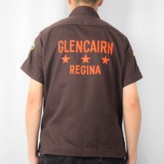 画像4: 70's Hilton USA製 "GLENCAIRN REGINA" ワッペン付き ボーリングシャツ S (4)