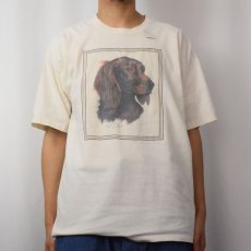 画像2: 90's USA製 犬プリントTシャツ XL (2)