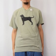 画像3: 90's The Black Dog USA製 犬プリントTシャツ L (3)