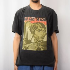 画像2: 90's Rage Against the Machine ロックバンドTシャツ L (2)