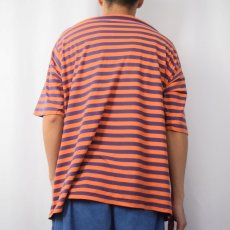 画像3: 90's POLO Ralph Lauren ボーダー柄 ロゴ刺繍Tシャツ XXL (3)