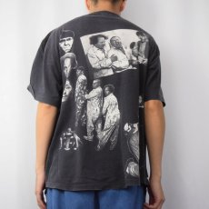 画像4: 90's The Three Stooges USA製 コメディアン 巻きプリントTシャツ XL (4)