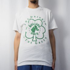 画像3: 90's ROLLING ROCK USA製 ビールロゴプリントTシャツ L (3)