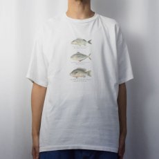 画像2: 90's GAP USA製 魚プリントTシャツ XL (2)