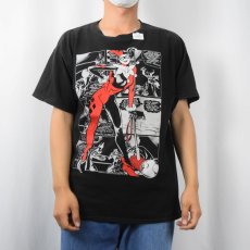 画像2: DC COMICS "Harley Quinn" キャラクタープリントTシャツ L (2)