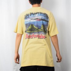 画像4: 90's Budweiser USA製 ビールメーカー カエルプリントTシャツ L (4)