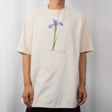 画像2: 90's Plant The Earth USA製 "FLOWERS" フラワープリントTシャツ XL (2)