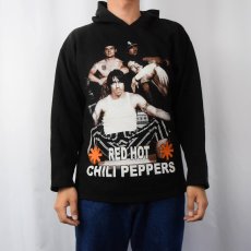 画像3: RED HOT CHILI PEPPERS ロックバンド フォトプリントスウェットフーディー BLACK S (3)