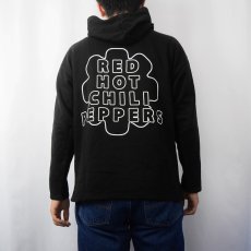 画像4: RED HOT CHILI PEPPERS ロックバンド フォトプリントスウェットフーディー BLACK S (4)