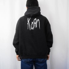 画像4: Korn メタルバンドスウェットフーディー BLACK XL (4)