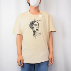 画像3: 70's USA製 "IGNORE ALIEN ORDERS" イラストプリントTシャツ L (3)