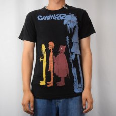 画像2: GORILLAZ ロックバンドTシャツ BLACK S (2)