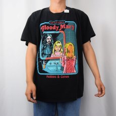 画像2: CREEPY CO. "Bloody Mary" イラストプリントTシャツ XL (2)